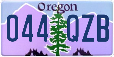 OR license plate 044QZB