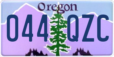 OR license plate 044QZC