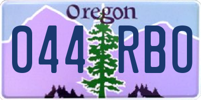 OR license plate 044RBO