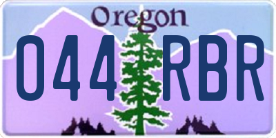 OR license plate 044RBR