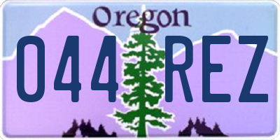 OR license plate 044REZ