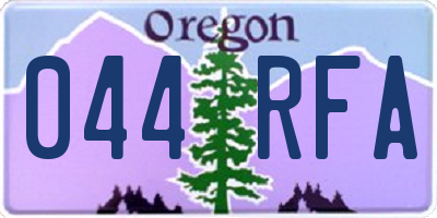 OR license plate 044RFA