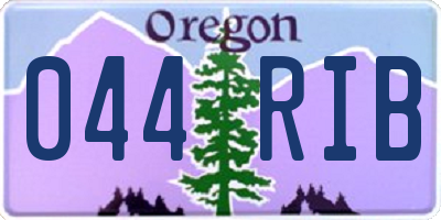 OR license plate 044RIB