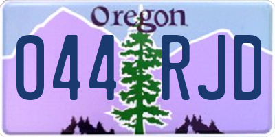 OR license plate 044RJD