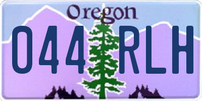 OR license plate 044RLH