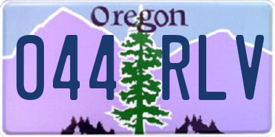 OR license plate 044RLV