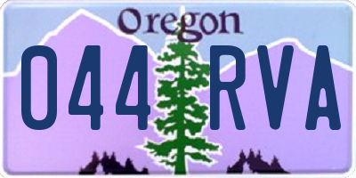 OR license plate 044RVA