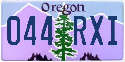 OR license plate 044RXI
