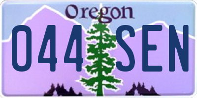 OR license plate 044SEN