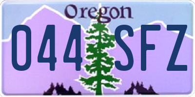 OR license plate 044SFZ