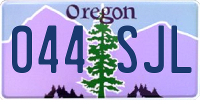 OR license plate 044SJL