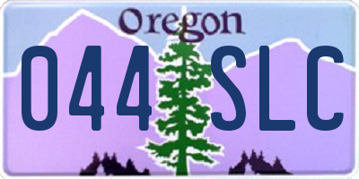 OR license plate 044SLC
