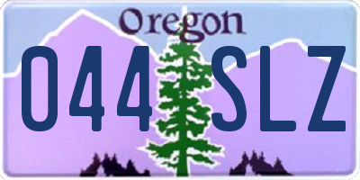 OR license plate 044SLZ