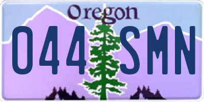 OR license plate 044SMN