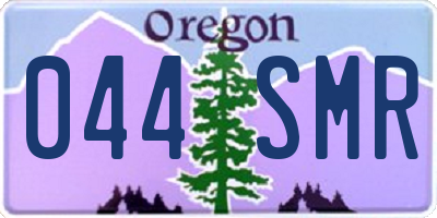 OR license plate 044SMR