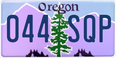 OR license plate 044SQP