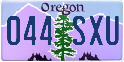 OR license plate 044SXU