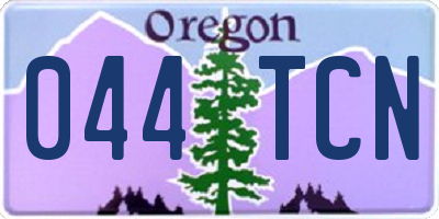 OR license plate 044TCN