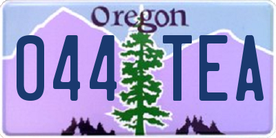 OR license plate 044TEA