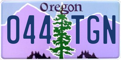 OR license plate 044TGN