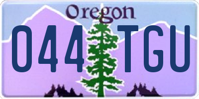 OR license plate 044TGU