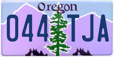OR license plate 044TJA