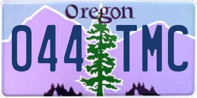 OR license plate 044TMC