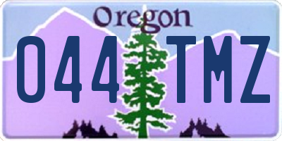 OR license plate 044TMZ