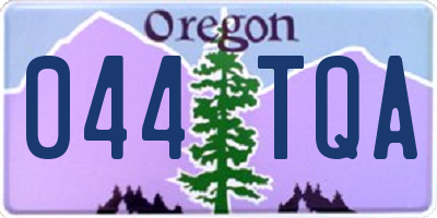 OR license plate 044TQA