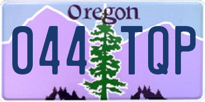 OR license plate 044TQP