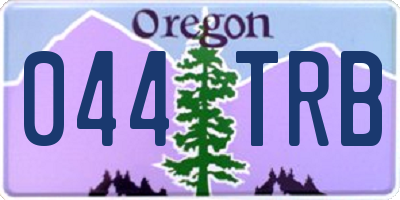 OR license plate 044TRB