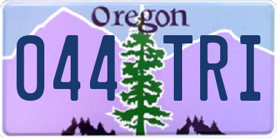 OR license plate 044TRI