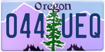 OR license plate 044UEQ