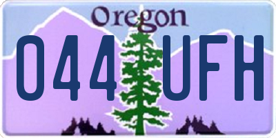 OR license plate 044UFH