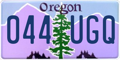 OR license plate 044UGQ