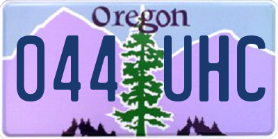 OR license plate 044UHC