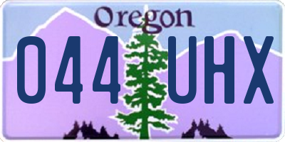 OR license plate 044UHX