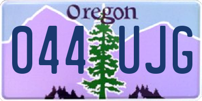 OR license plate 044UJG