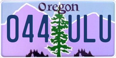 OR license plate 044ULU