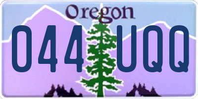 OR license plate 044UQQ