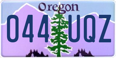 OR license plate 044UQZ