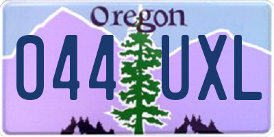 OR license plate 044UXL
