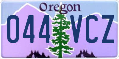 OR license plate 044VCZ