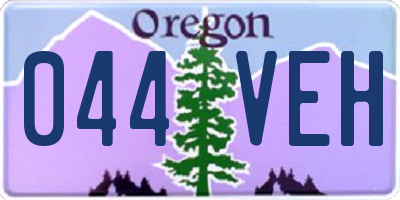 OR license plate 044VEH