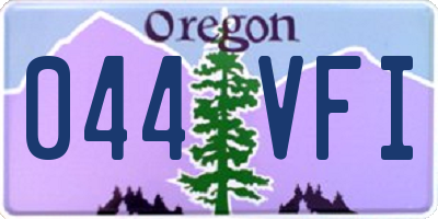 OR license plate 044VFI