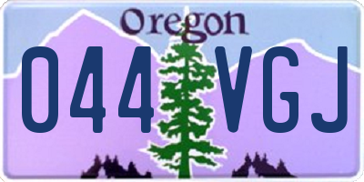 OR license plate 044VGJ