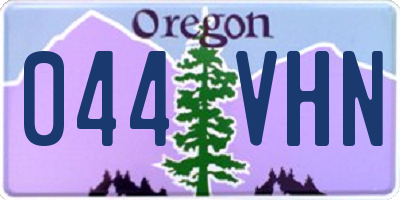 OR license plate 044VHN