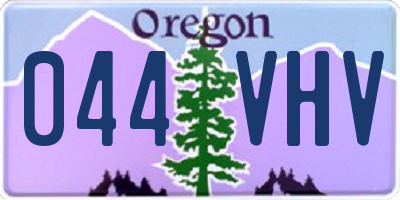 OR license plate 044VHV