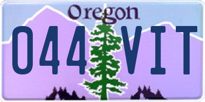 OR license plate 044VIT