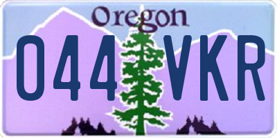 OR license plate 044VKR